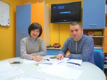 Занятия китайским языком с носителем в нашем центре.